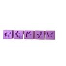 R350 Kit 5 mini moldes de silicone diversos resina decorar