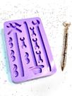 R445 Molde de silicone canetas dia dos pais resina e decorar