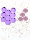 R468 molde de silicone paleta círculos 4cm 9 cavidades resina