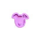 R47 Molde de silicone pet cão chaveiro resina
