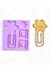 R519 molde de silicone clips flor resina decorar