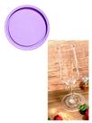R580 Molde de silicone porta copos redondo resina decorar