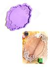 R588 Molde de silicone bandeja natal resina decorar