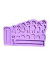 R595 molde de silicone família para decorar