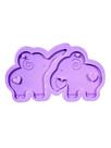 R636 molde de silicone chaveiro elefantes mãe namorados resina decorar