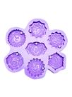 R650 Molde de silicone 7 CHAKRAS resina decorar
