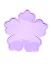 R656 Molde de silicone bandeja flor resina decorar