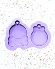 R690 Molde de silicone medalha pet resina decorar