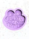 R699 Molde de silicone chaveiro Sagrada Família resina decorar
