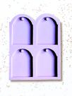 R701 Molde de silicone chaveiro Tag resina decorar