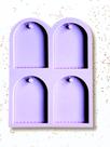 R702 Molde de silicone chaveiro Tag resina decorar