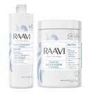 Raavi Kit 1kg Para Massagem Óleo Neutro + creme Neutro