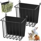Rabbit Hay Rack CAIQINLI com estrutura metálica pesada, 2 peças Rabbit Hay Rack CAIQINLI com estrutura metálica pesada, 2 peças