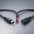 Rabicho Conector P4 Macho E Fêmea Kit Plug Cftv Segurança Câmera Chicote Energia Borne Dc Especial