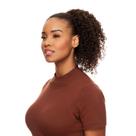 Rabo de Cavalo Cabelo Natural Cacheado 40cm Textura Curly De Benguela 100g, Castanho Escuro