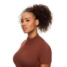 Rabo de Cavalo Cabelo Natural Cacheado 50cm Textura Kinky De Benguela 100g ,Castanho Escuro