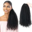 Rabo de cavalo com cordão GOTEFERBE Kinky Curly 1B Off Black 45 cm Rabo de cavalo com cordão GOTEFERBE Kinky Curly 1B Off Black 45 cm