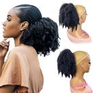 Rabo de cavalo VAVANGA Marley Hair Drawstring Afro Puff 30 cm preto