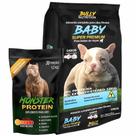 Ração Baby Super Premium 15kg + Suplemento Bully Monster 1,2Kg Crescimento Saudavel