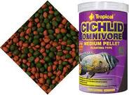Ração Cichlid Omnivore 180gr Medium Pellet Peixe Cicledeos Médio e Grande 180 g