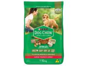 Ração Dog Chow para Cães Filhotes de Porte Médio e Grande Sabor Carne, Frango e Arroz - 15kg