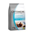 Ração Optimum para Gatos Adultos Castrados 1+ Anos Sabor Carne - 3kg