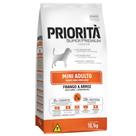 Ração Para Cães Mini Adultos Raças Pequenas Priorita Sabor Frango E Arroz 10,1Kg