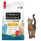 Ração Para Gatos Adultos Super Premium Formula Natural Fresh Meat 7Kg Sabor Frango Chá Verde E Alecrim 14 Pacotes 500g