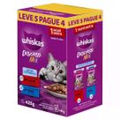 Ração para Gatos Carne e Peixe 85g Leve 5 e Pague 4 - WHISKAS Ração para Gatos Carne e Peixe 85g Leve 5 e Pague 4 - WHISKAS