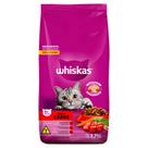 Ração para Gatos Whiskas Adultos Sabor Carne 2,7kg