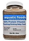Ração para Peixes Aquatic Foods Inc 55% Proteína Pote 340g