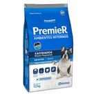 Ração Premier Ambientes Internos Para Cães Adultos de Raças Pequenas Castrados Sabor Frango e Salmão 12 kg