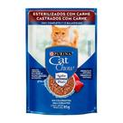 Ração Purina Cat Chow para Gatos Castrados Carne 85g - Embalagem com 15 Unidades Ração Purina Cat Chow para Gatos Castrados Carne 85g - Embalagem com 15 Unidades