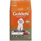 Ração Seca Golden Formula para cães adultos sabor carne e arroz, pacote de 1kg.