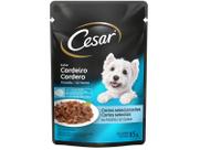 Ração Úmida Cesar Sachê Cortes Selecionados Cordeiro Assado ao Molho para Cães Adultos 85 g