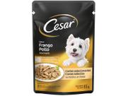 Ração Úmida Cesar Sachê Cortes Selecionados Frango Marinado ao Molho Para Cães Adultos 85 g