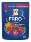 Ração Úmida Faro Para Cães Filhotes Sabor Carne Sachê 85g