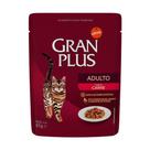 Ração Úmida GranPlus Gourmet Sachê para Gatos Adultos Sabor Carne - 85g - Gran Plus Ração Úmida GranPlus Gourmet Sachê para Gatos Adultos Sabor Carne - 85g - Gran Plus