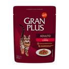 Ração Úmida GranPlus Gourmet Sachê para Gatos Adultos Sabor Carne - 85g Ração Úmida GranPlus Gourmet Sachê para Gatos Adultos Sabor Carne - 85g
