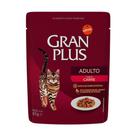 Ração Úmida GranPlus Gourmet Sachê para Gatos Adultos Sabor Carne - 85g - Gran Plus Ração Úmida GranPlus Gourmet Sachê para Gatos Adultos Sabor Carne - 85g - Gran Plus