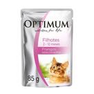 Ração Úmida Optimum Gatos Filhotes Frango Selecionado 85g Ração Úmida Optimum Gatos Filhotes Frango Selecionado 85g