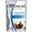 Ração Úmida Optimum para Gatos Castrados Sabor Frango 85g