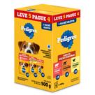 Ração Úmida para Cachorro Pedigree Sabor Carne Cordeiro e Frango 100g cada Leve 5 Pague 4
