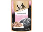 Ração Úmida para Gato Adulto Sachê Sheba - Cortes Selecionados Salmão 85g