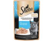 Ração Úmida para Gato Filhote Sachê Sheba - Cortes Selecionados Atum Marinado 85g