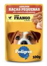 Ração Úmida Pedigree Sachê Frango/Carne ao Molho para Cães Adultos de Raças Pequenas - Kit 06UN.
