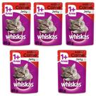 Ração Úmida Pedigree Whiskas Sachê Jelly Para Gatos Sabor Carne Kit Com 5 Unidades 85g