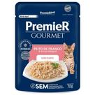 Ração Úmida Sachê Premier Gourmet Gatos Filhotes Peito de Frango e Arroz Integral 70g