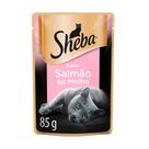 Ração Úmida Sheba Sachê para Gatos Adultos Sabor Salmão 85g