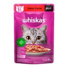 Ração Úmida Whiskas Jelly Sachê para Gatos Adultos Sabor Carne 85g Ração Úmida Whiskas Jelly Sachê para Gatos Adultos Sabor Carne 85g